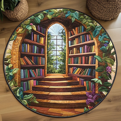 Library WJ1505024CL Quilted Round Mat