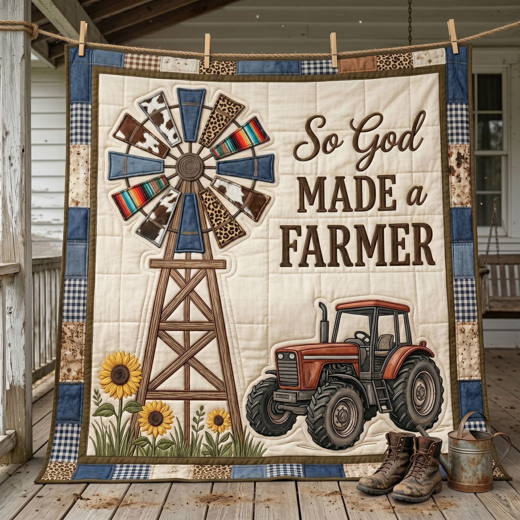 Rustic Farmer Blessing WN2304015CL Quilt