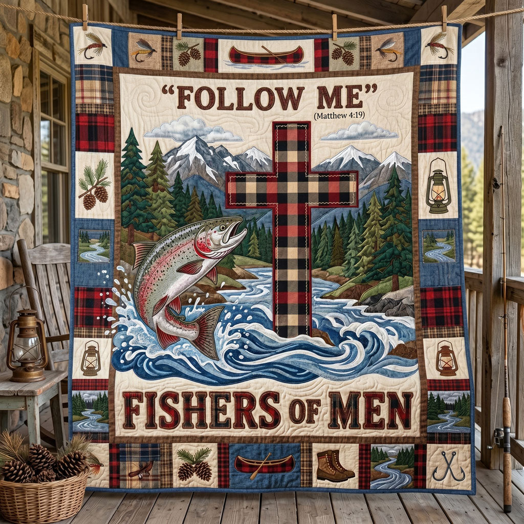 Mountain Faith Fishing WN2205016CL Quilt