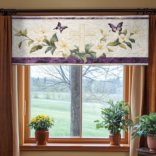 Blooming Cross WN2003027CL Quilted Valance