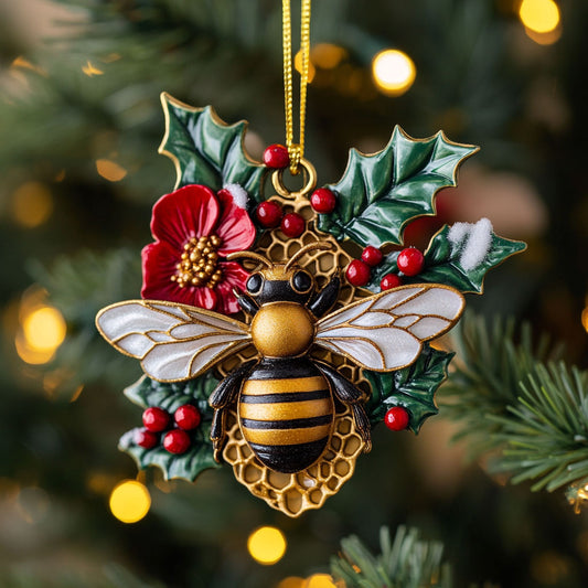 Christmas Poppy Bee WN2210010CL Christmas Ornament