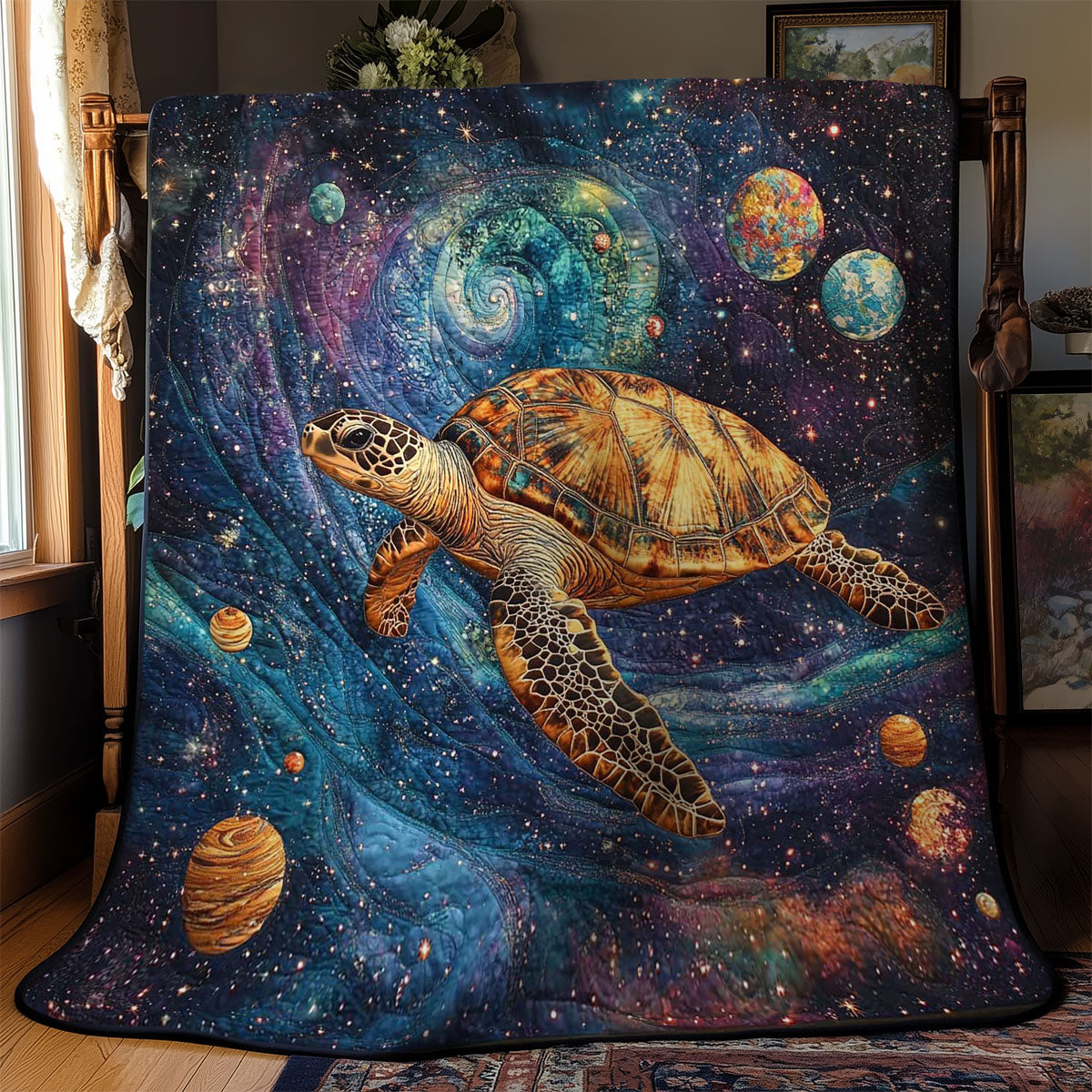 Cosmic Turtle Drift WN2101009CL Quilt