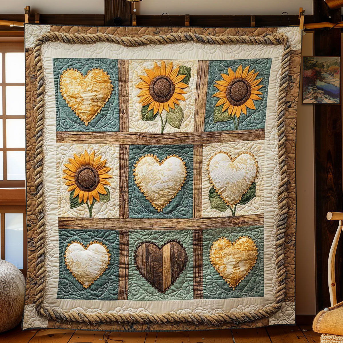 Country Sunflower WN0303065CL Quilt