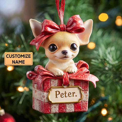 Chihuahua Charm CP2911032CL Personalized Christmas Ornament
