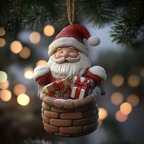 Santa Pop Up WN1811084CL Christmas Ornament