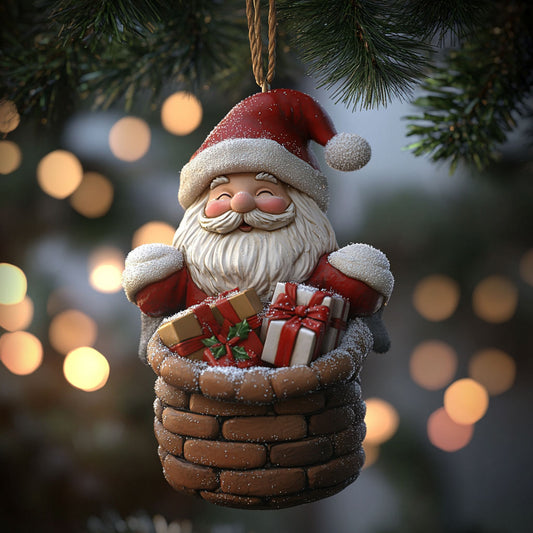 Santa Pop Up WN1811084CL Christmas Ornament