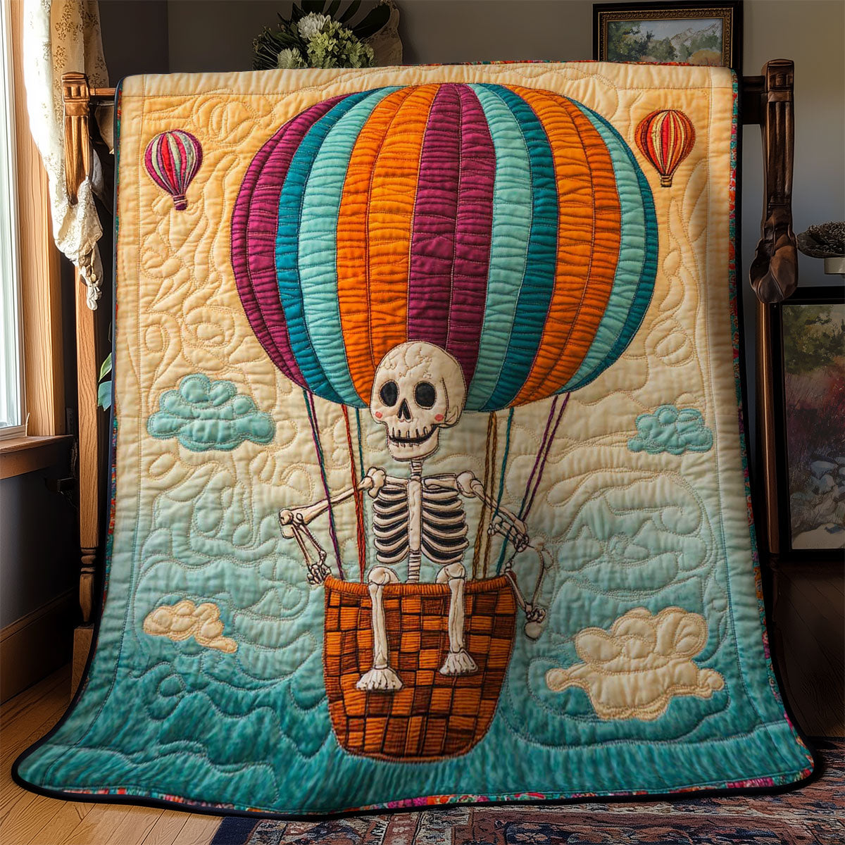 Floating Skeleton WN2201022CL Quilt