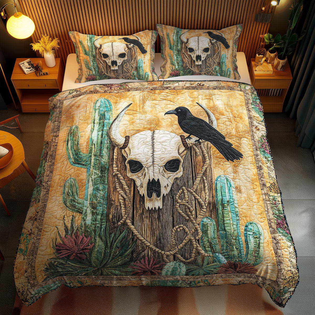 Cow Skull Mystique WN2401035CL Duvet Cover Set