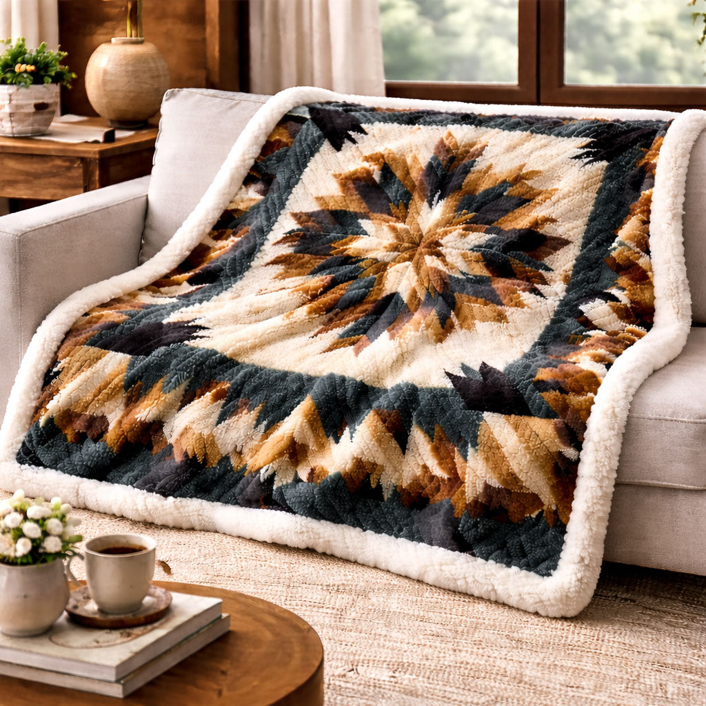 Mountain Starburst KL3101009CL Faux Fur Throw Blanket