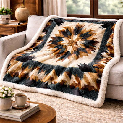 Mountain Starburst KL3101009CL Faux Fur Throw Blanket