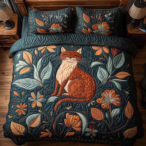 Cute Orange Cat WP2001074CL Duvet Cover Set