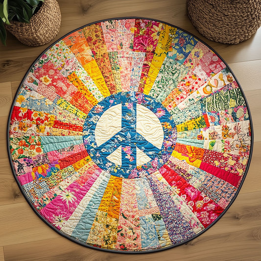Radiant Peace WJ1705022CL Quilted Round Mat