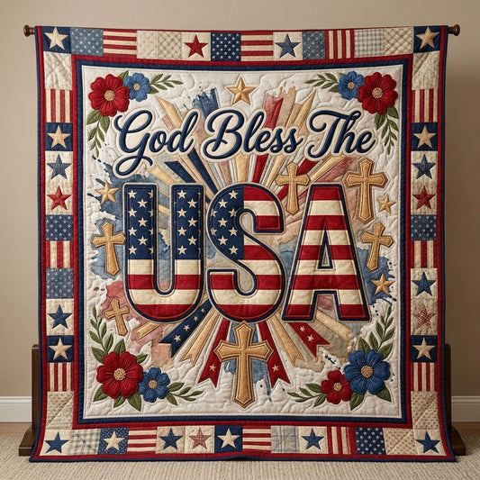 Faith And Freedom America WN1004004CL Quilt