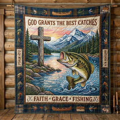 Faith Grace Fishing Mountain WN2205008CL Quilt