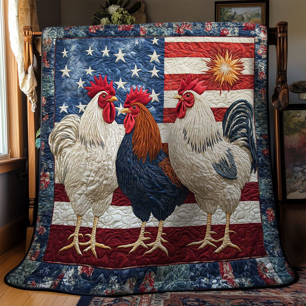 American Heritage Rooster WN1002034CL Quilt