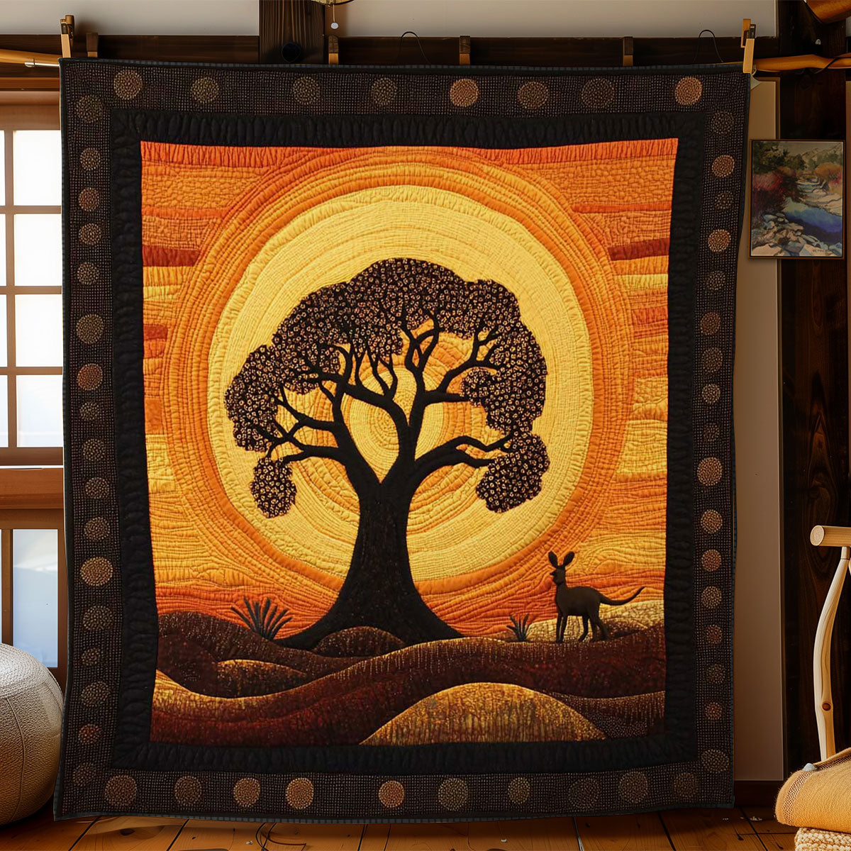 Aboriginal Baobab Path WN1904009CL Quilt