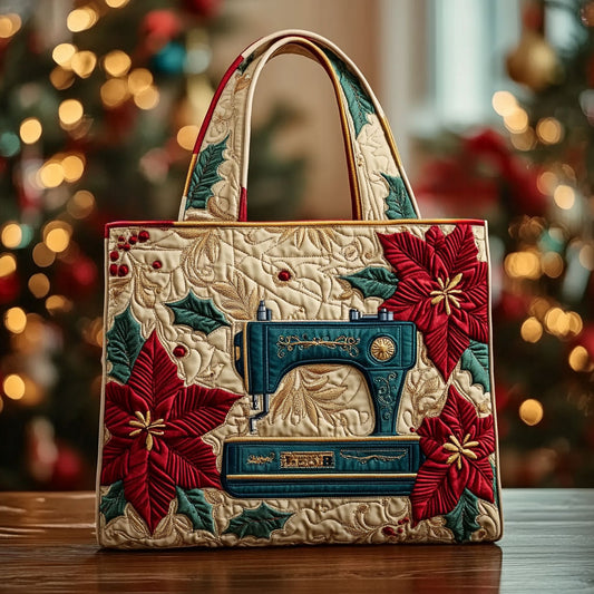 Enchanted Sewing Machine WN2010019CL Quilted Tote Bag