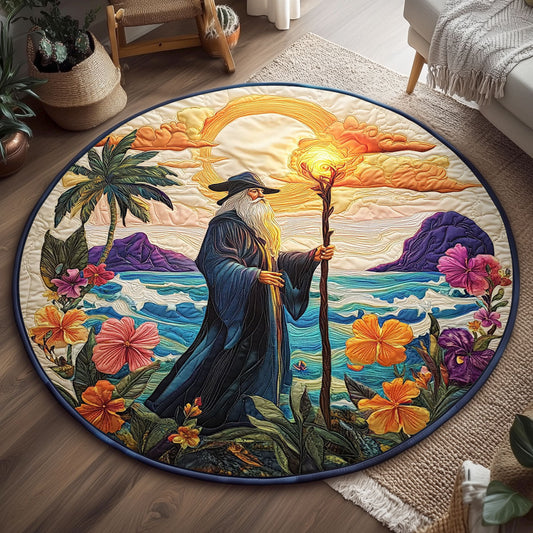 Island Sorcerer Sunset WJ0107034CL Quilted Round Mat