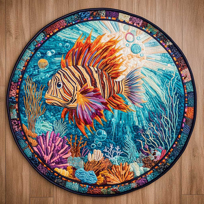 Royal Lionfish WN2404056CL Quilted Round Mat