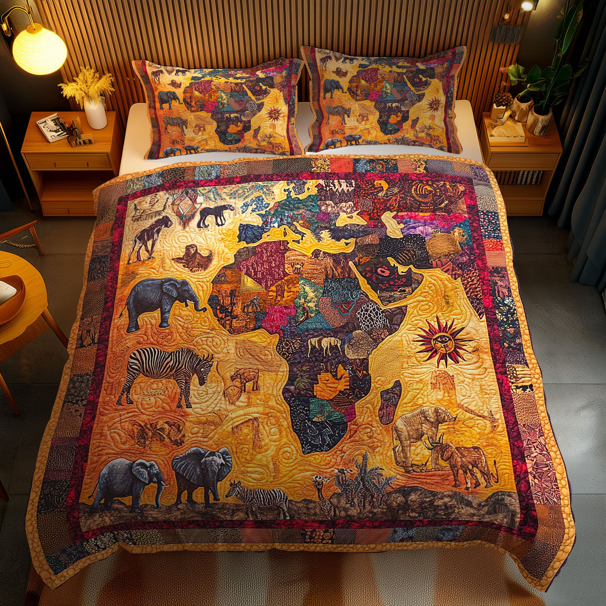 Cultural African Safari WN1103105CL Duvet Cover Set