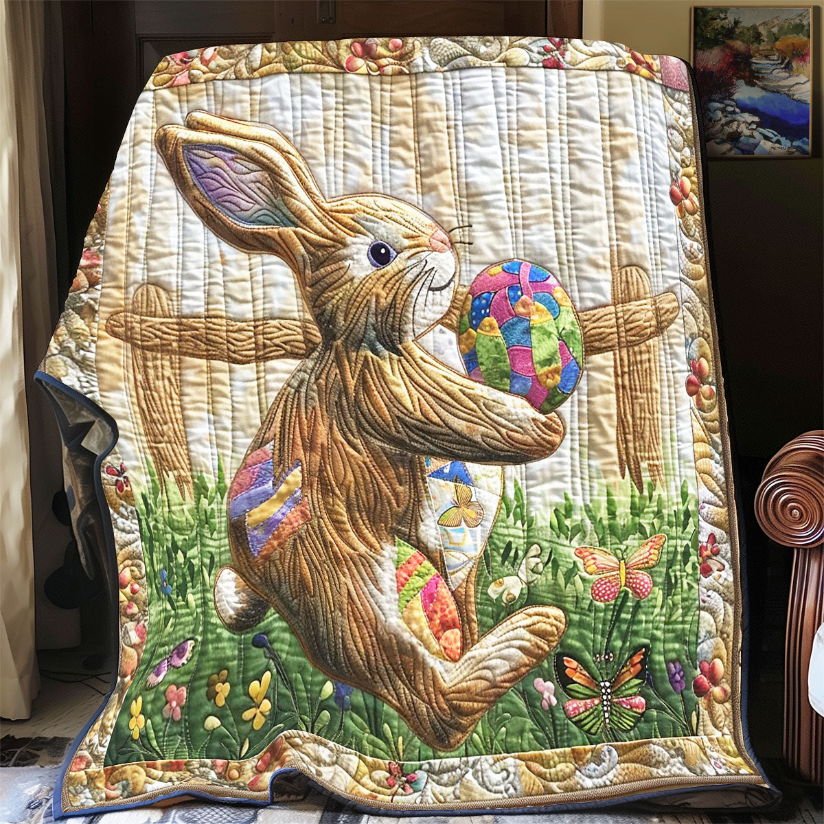 Naughty Easter Bunny WP0603030CL Quilt