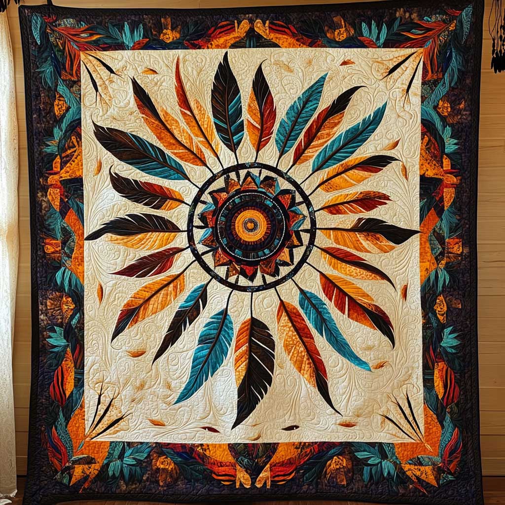 Native Feather Sun WP1801021CL Quilt