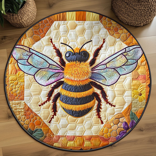 Sweet Honey Bee WJ0606059CL Quilted Round Mat