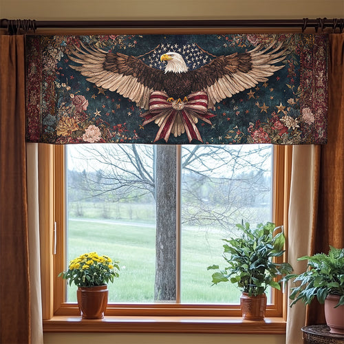 Bald Eagle Faith WN1206014CL Quilted Valance