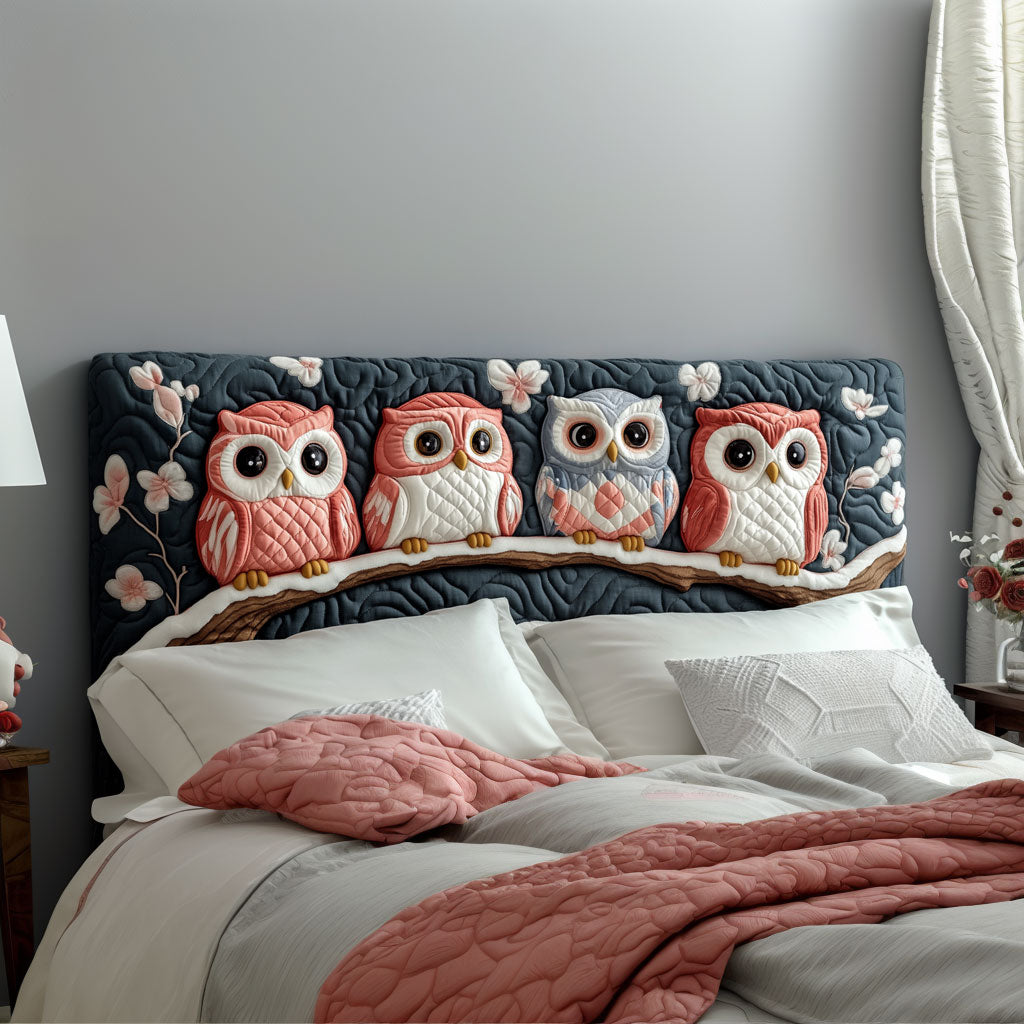 Owl Lullaby KL0801017CL Quilted Headboaard Slipcover