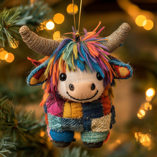 Shaggy Cow Cozy Noel WN1112074CL Christmas Ornament