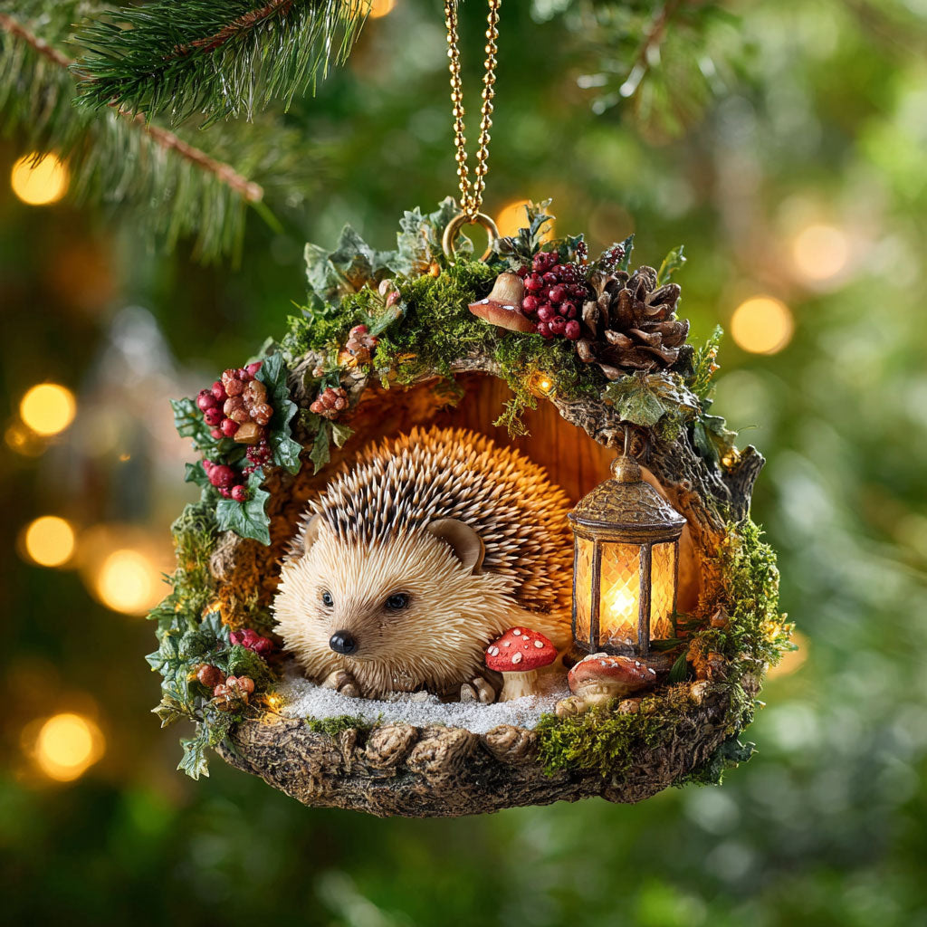Cozy Hedgehog CP0312228CL Christmas Ornament