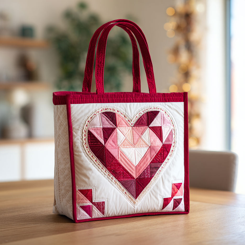 Heart Of Love QA1301020CL Quilted Tote Bag