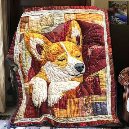 Dreaming Corgi WP0802008CL Quilt