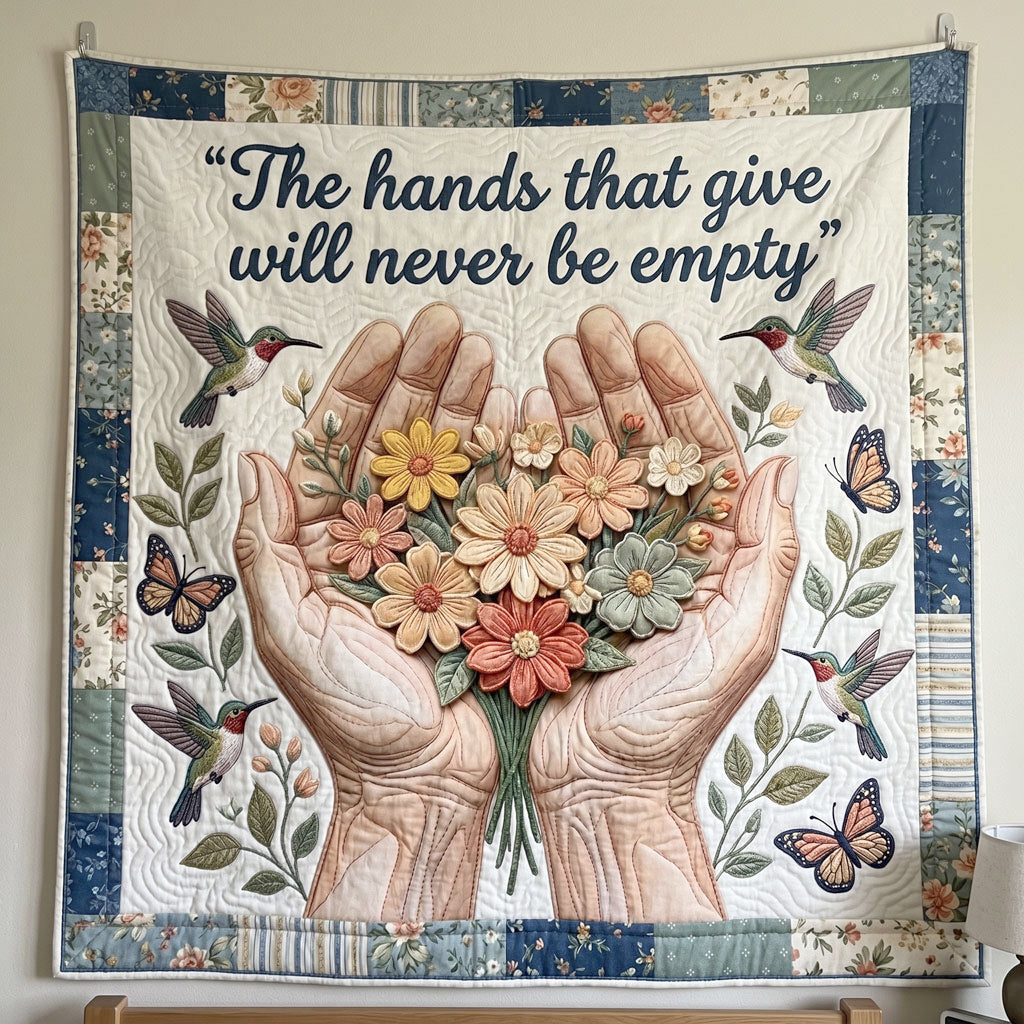 Giving Hands Bloom WN2204011CL Quilt