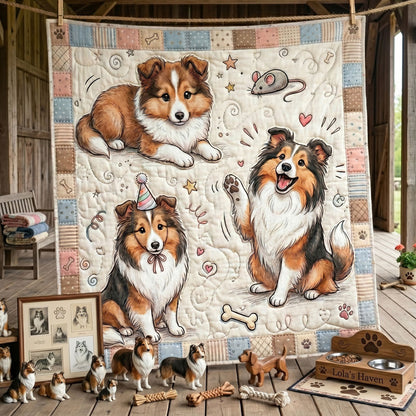 Sweet Sheltie Moments WN2805014CL Quilt