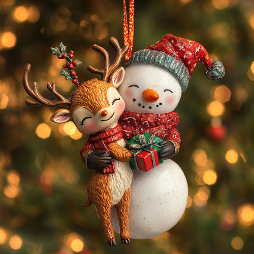 Snowman Merry Duo WN2911068CL Christmas Ornament