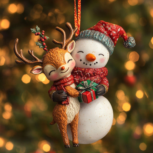 Snowman Merry Duo WN2911068CL Christmas Ornament