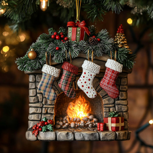 Cozy Stocking CW0311033CL Christmas Ornament
