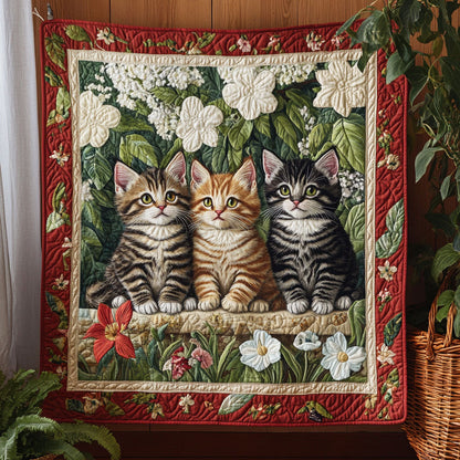 Flower Kitten CW0701045CL Quilt