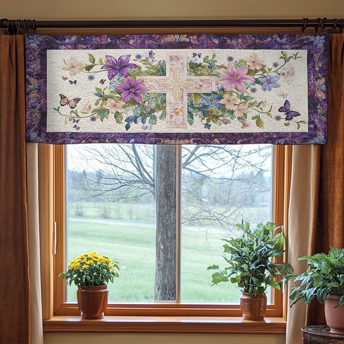 Eternal Cross WN2003022CL Quilted Valance