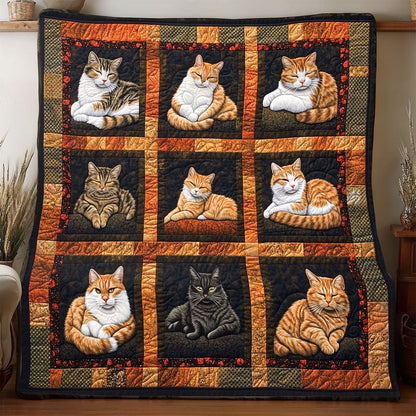 9 Adorable Cat WP1505001CL Quilt