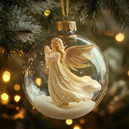 Angle Golden Noel WN2611042CL Christmas Ornament