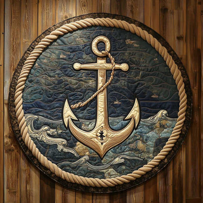 Twilight Anchor WN0805093CL Quilted Round Mat