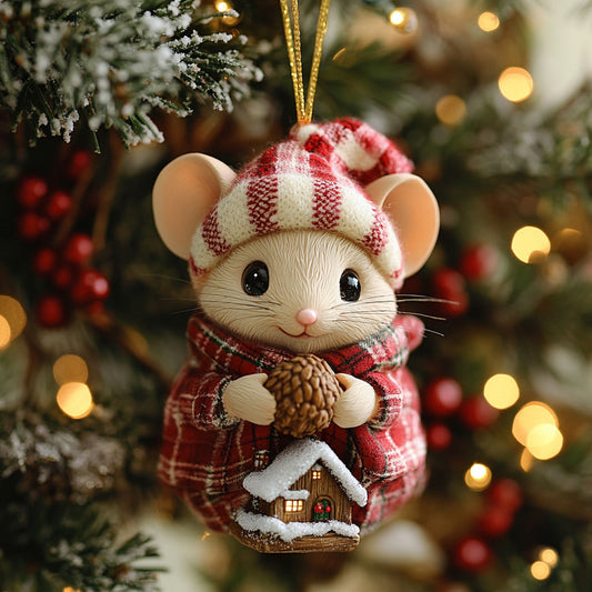 Mouse Charm CW1511065CL Christmas Ornament