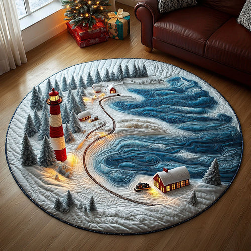 Lighthouse Ocean Portal CW2811011CL Quilted Round Mat