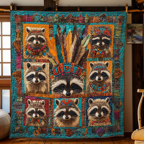 Tribal Raccoon Dreams WN2401032CL Quilt