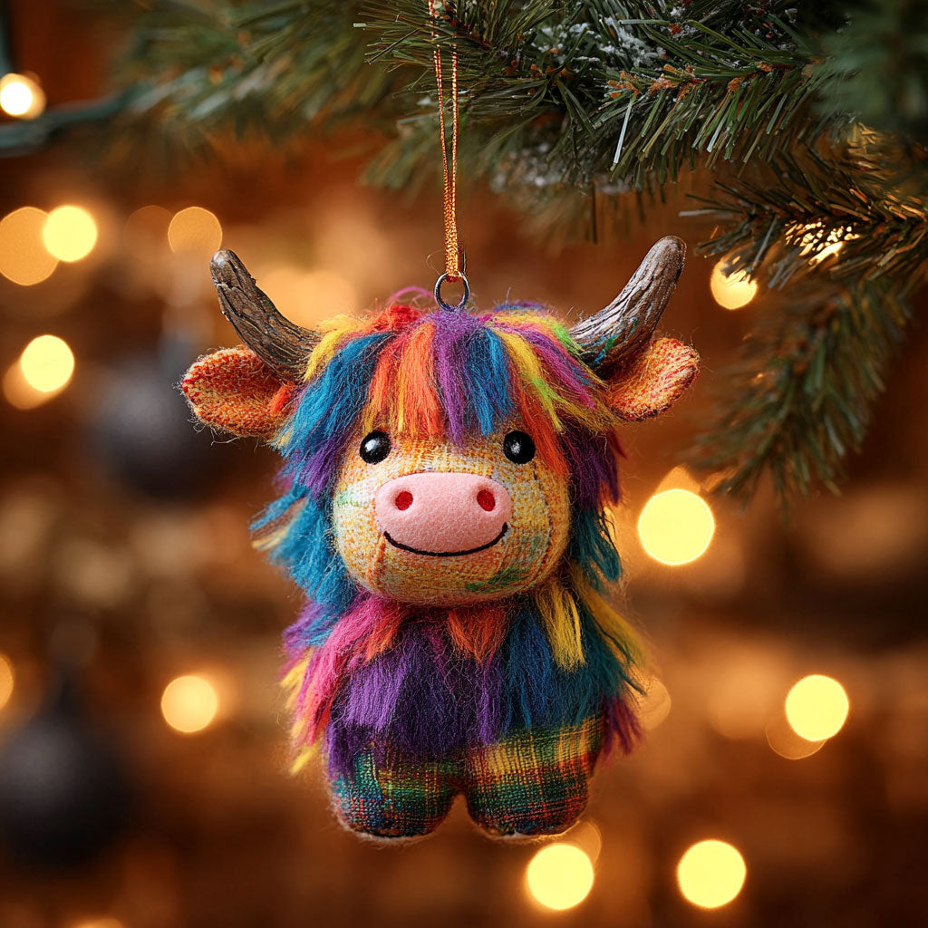 Shaggy Cow Festive Charm WN1112075CL Christmas Ornament