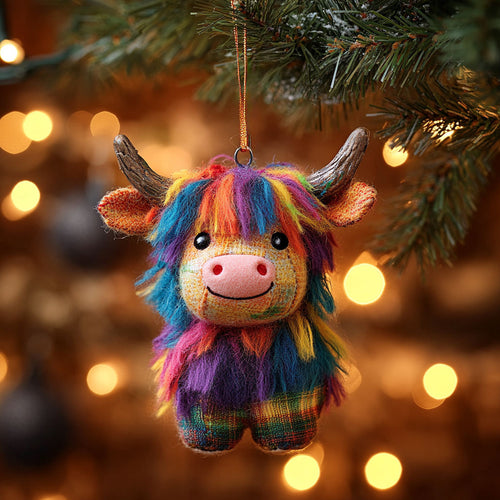 Shaggy Cow Festive Charm WN1112075CL Christmas Ornament