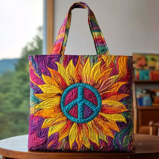 Free Spirit Sunflower WN0901026CL Quilted Tote Bag