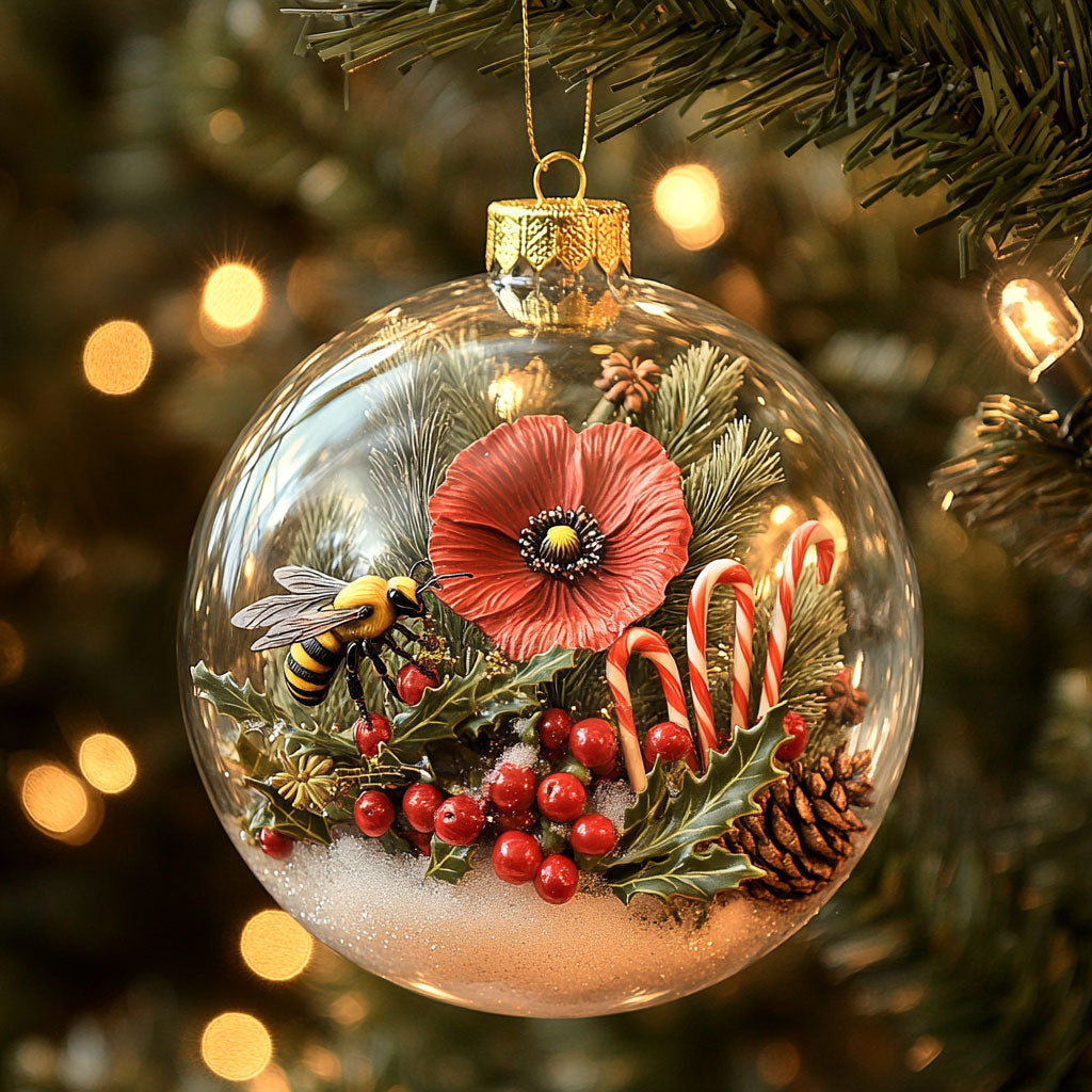 Cozy Bloom Bee WN2210012CL Christmas Ornament